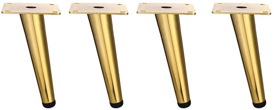 4 Teiliges Set Metallbeine Für Tv Ständer, Sofas, Couchtische, Möbel, Badezimmerschränke, Nachttische Und Wohnaccessoires Schwarz, 17 Cm
