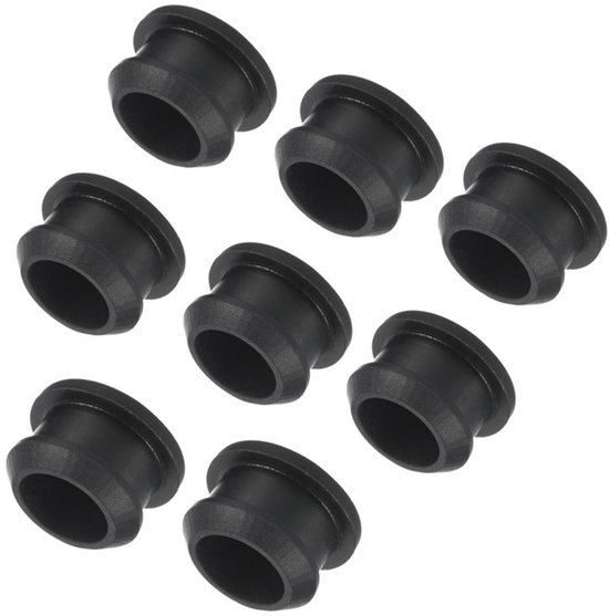 Packung Mit 8 Silikon-schnappstopfen (15 Mm Durchmesser), Runde Gummikappen Für Lochabdichtungen In Paneelen, Geeignet Für Küchenwände, Schwarz - S