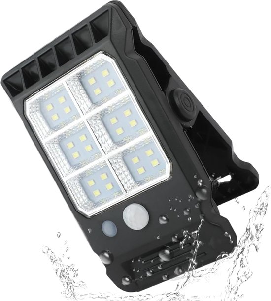 Solar Klemmleuchte Außenbeleuchtung Terrassenbeleuchtung Intelligenter Sensor 14 X 8 X 9 Cm Schwarz