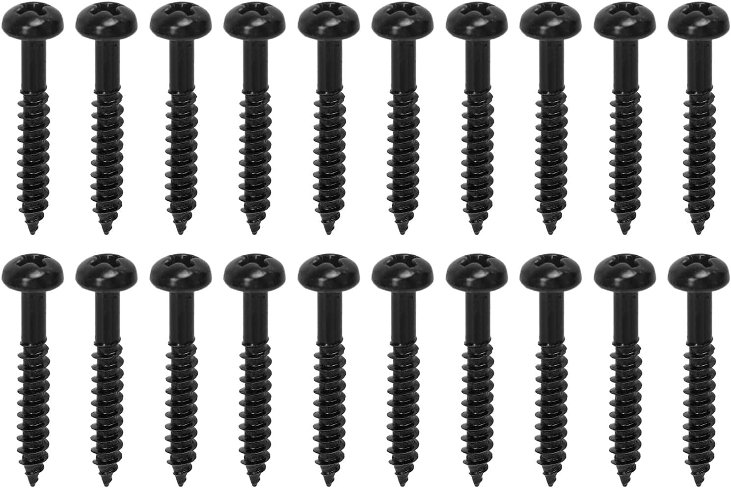 Befestigungsschraube Für Gitarren-tonabnehmer, Robust, Weitgehend Kompatibel, Glänzendes Metall, Präzises Gewinde, Schraube Für E-gitarre Und Bass (schwarz)