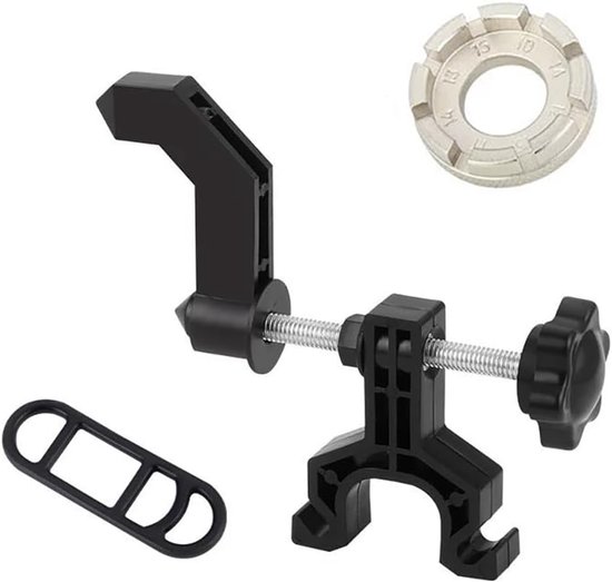 Tragbarer Fahrradradrahmen, Mini-fahrradradrahmen, Werkzeug Geeignet Zur Reparatur Von Fahrradfelgen, Speichenschlüssel (schwarz)