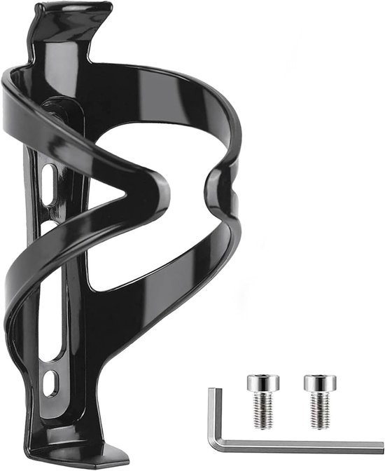 Schwarzer Fahrradflaschenhalter, Rutschfester Fahrradflaschenhalter, Robuster Und Leichter Getränkehalter Für Rennrad Und Mountainbike