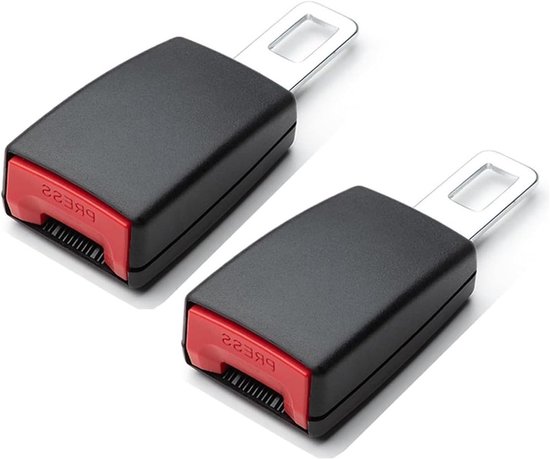 Sicherheitsgurtverlängerung – 2 Stück – 12 Cm – Sicherheitsgurtverlängerung – Auto-sicherheitsgurtclip – Auto-sicherheitsgurtverlängerung – Schwarz