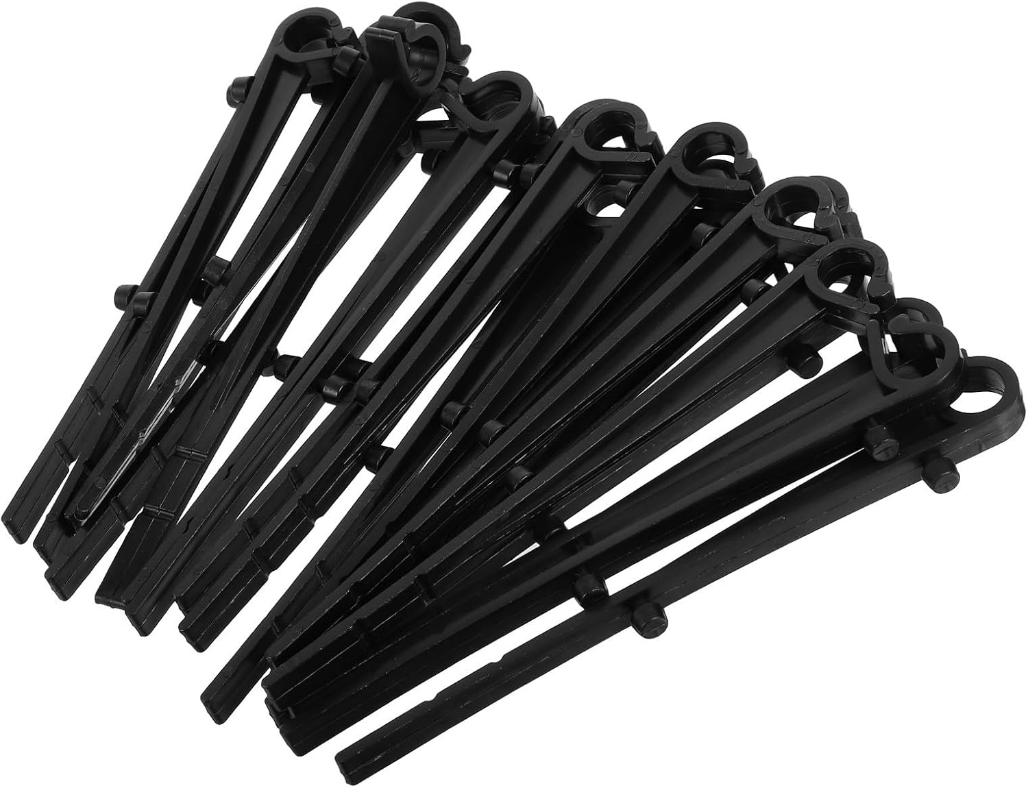 Packung Mit 50 Schwarzen Abs-dachrinnenclips, Wind- Und Wasserbeständig, Für Die Dachrinnenmontage