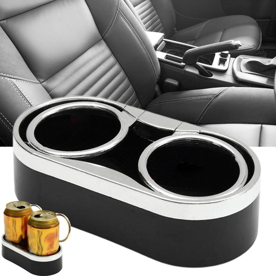 Auto-getränkehalter, Universeller Selbstklebender Getränkehalter/aufbewahrungsbox Für Autos Und Lkws, Schwarzer Selbstklebender Getränkehalter.