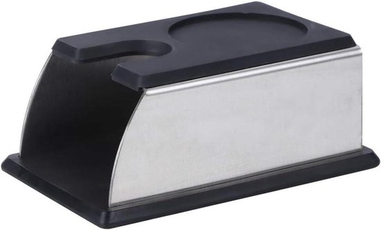 Kaffeestopp-matte – Kaffeebereitungsständer – Espressozubereitung – Rutschfestes Silikon – 14,4 X 9,5 Cm – Schwarz