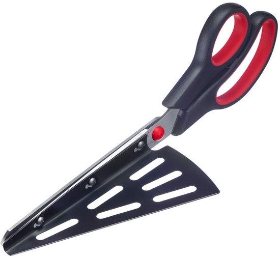 Pizzaschere – Pizzaschneider Und Pizzaschäler, Praktisches Küchenutensil, Ideal Für Pizza Oder Flambé Tartes – Bpa-frei, Edelstahl, Pp, Tpr, Schwarz