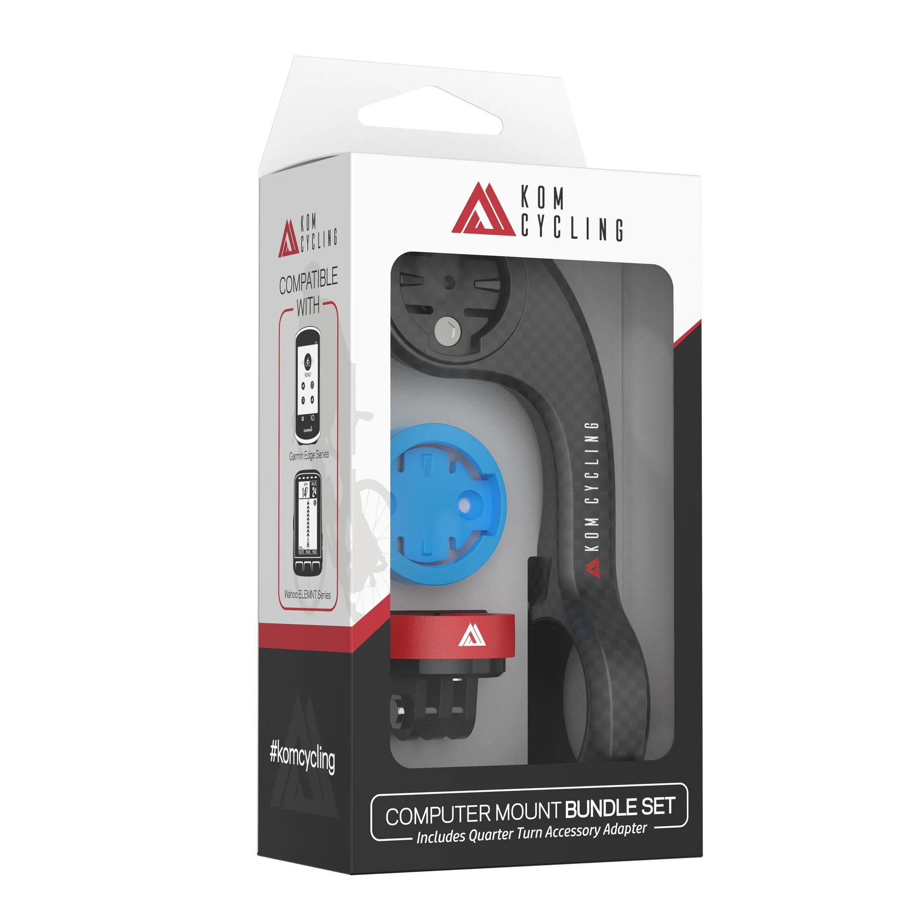 Garmin/wahoo-halterung Mit Gopro (set) – Kom Cycling – Cm06ck Schwarz