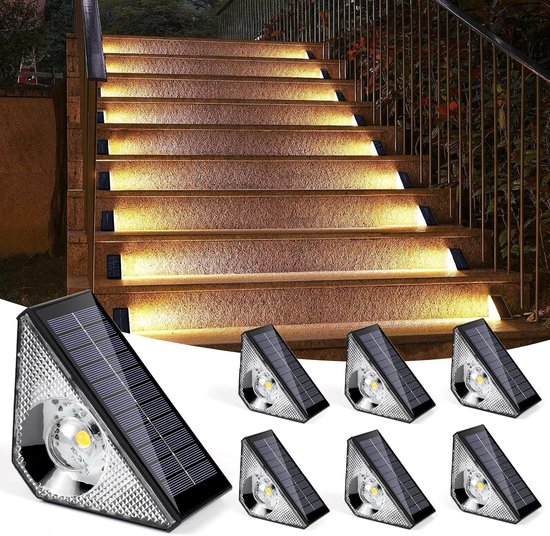 Solarbetriebene Außenbeleuchtung – Bewegungsmelder – Schwarz – 4er-pack