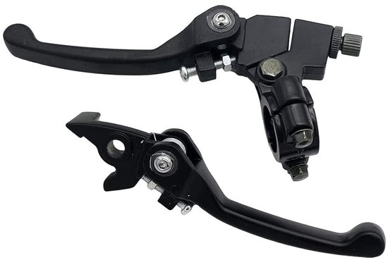 Dailygoods Klappbarer Kupplungs Und Bremshebel Aus Aluminium Motorradersatzteil Schwarz Passend Für 22-mm-lenker Für 110 Cm 125 Cm 140 Cm Ideal