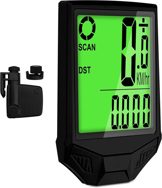 Kabelloser Fahrradcomputer – Gps-navigation – Sportliches Radfahren – Lcd-touchscreen – 98 Gramm – Schwarz