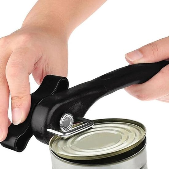 Manueller Sicherheitsdosenöffner – Dosenöffner Ohne Scharfe Kanten – Ergonomisches Design Mit Rutschfestem Griff Für Restaurant Und Küche (schwarz)