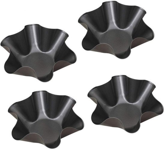 Omgoods - Dailygoody - Taco-pfanne - Antihaftbeschichtung - Schwarz - Taco-pfanne - Ideal Für Zuhause - 4 Stück
