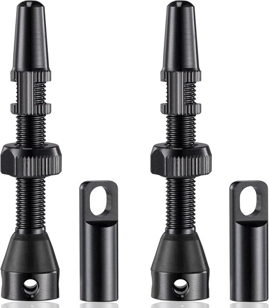 2 Sets Tubeless Presta-ventile 44 Mm Für Französische Fahrräder – Schwarz