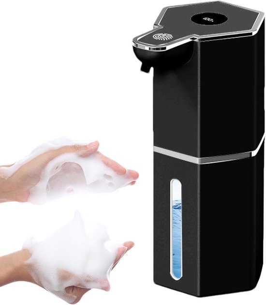 Automatischer Seifenspender – Kontaktlose Entnahme – Hygienische Bedienung – Vier Einstellbare Dosierungen – 360 Ml – Schwarz