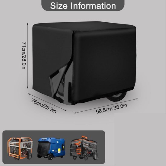 Stück Generatorabdeckung Universelle Generatorabdeckung Kleine Abdeckung Für Außengeräte Staub Und Regendicht Schwarz 96 X 76 X 71 Cm Geeignet