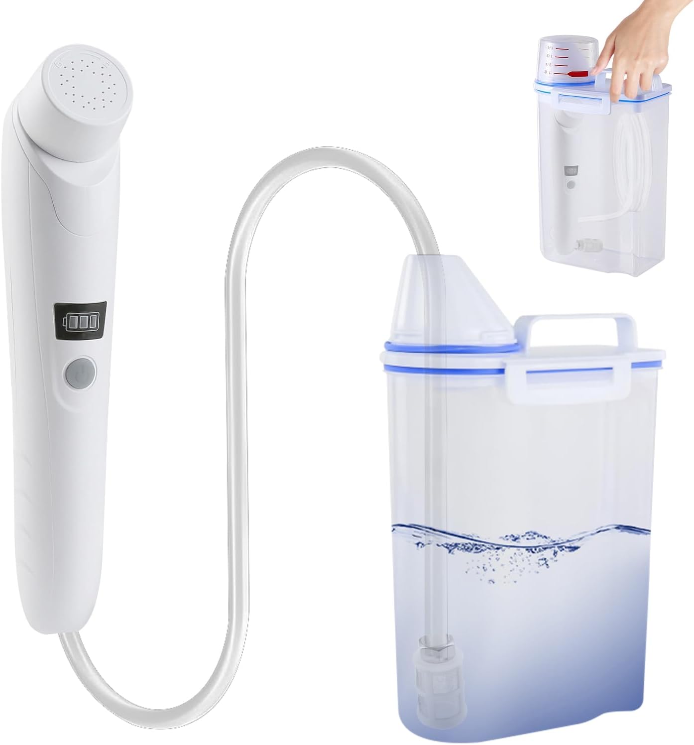 Tragbares Bidet, 2,5-liter-elektro-bidet, Handbrause Für Die Toilette Wiederaufladbar, Outdoor, Camping, Handbrause Für Damen Und Herren, Körperpflege