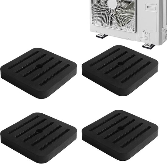 Vibrationsdämpfende Gummimatten – Stoßdämpfende Pads – Dämpfen Von Haushaltsgeräten – Einfache Installation – 4 Stück – Schwarz