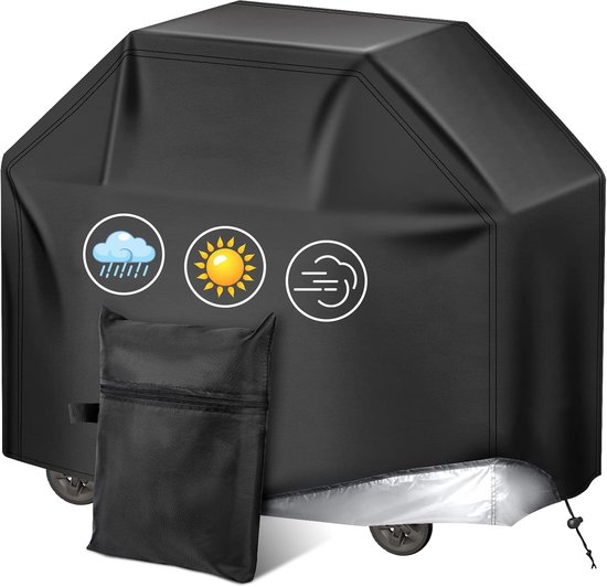 Grillabdeckung Für Den Außenbereich 210d Oxford-gewebe Uv-beständig Und Reißfest Universell Für Gasgrills 145 X 61 X 117 Cm Strapazierfähig Und