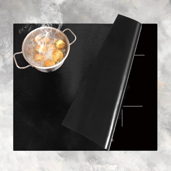 Schutzmatte Für Induktionskochfelder – Silikon – 52 X 78 Cm – Schwarz