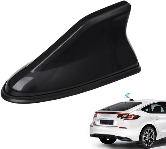 Haifischflossenantennenabdeckung Für Auto, Dachradio, Klebebandersatz Für Auto, Suv, Lkw, Dekorativer Antennensockel Und Signalverstärker (schwarz)