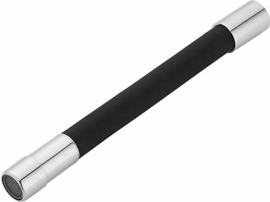 360° Drehbare Auslaufverlängerung Für Wasserhähne, 30 Cm – Schwarz