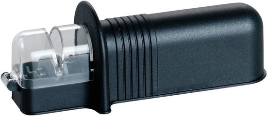 Rollmesserschärfer – Messerschärfsystem – Rollbarer Keramik-schärfstein – Kochmesser – Küchenzubehör – Schwarz