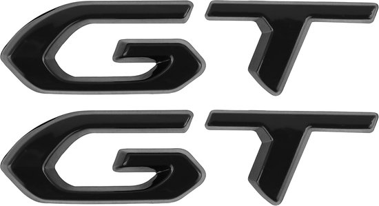 Gt-emblem-zieraufkleber Für Auto, Schwarz