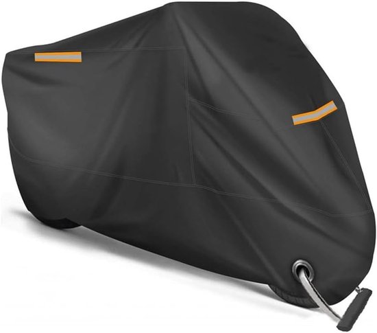 Motorradabdeckung – Rollerabdeckung – Schützt Ihr Motorrad – Wasserdicht Und Atmungsaktiv – Xl (201–210 Cm) – Schwarz