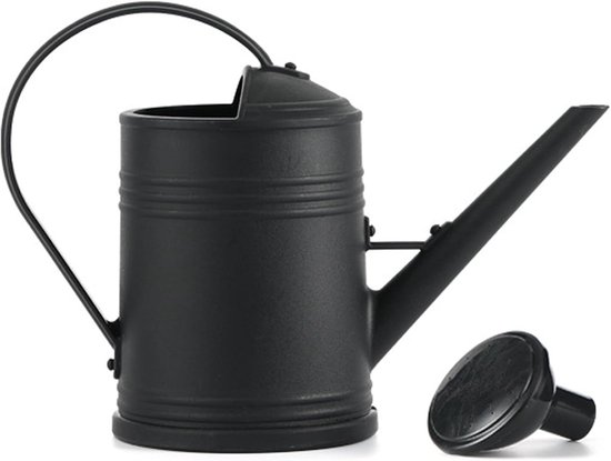 Gießkanne – Pflanzenbewässerung – Pflanzenpflege – Ergonomischer Griff – 2 Liter – Schwarz