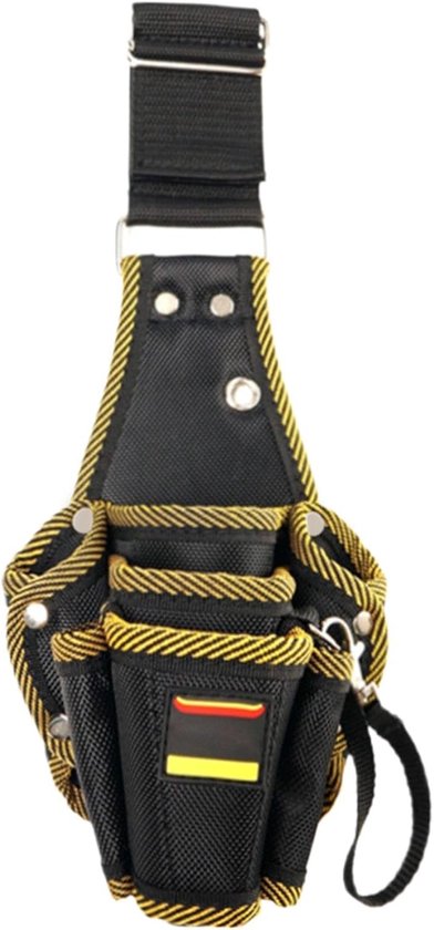 Werkzeugtasche Für Elektriker – Aufbewahrungstasche – Werkzeugtransport – Abnehmbarer Halter – 23,9 X 11,4 Cm – Schwarz