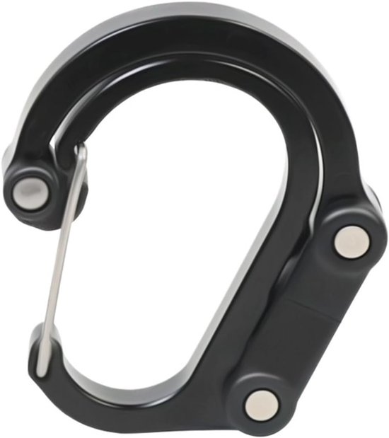Multifunktionale Drehbare Schnalle Mit Haken 360 Grad Drehbar Robuste Schnalle Geeignet Für Camping Wander Und Outdoor-rucksäcke Schwarz Mittel