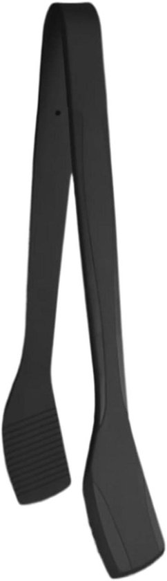 Küchenzange – Pfannenwenderzange – Kochen & Backen – Hitzebeständiges Silikon – 26 Cm – Schwarz