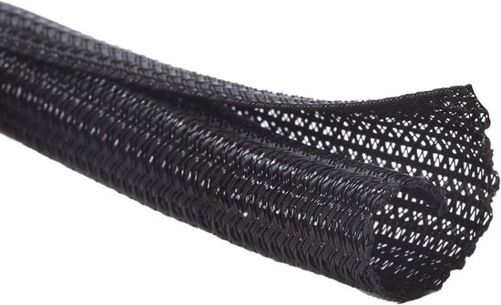 Selbstschließender Kabelmantel Kabelmanagement 3,1 M Schwarz 13 Mm
