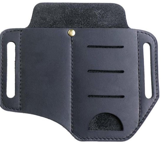 Werkzeugtasche Aus Leder – Gürtelorganizer Aus Schwarzem Pu-leder