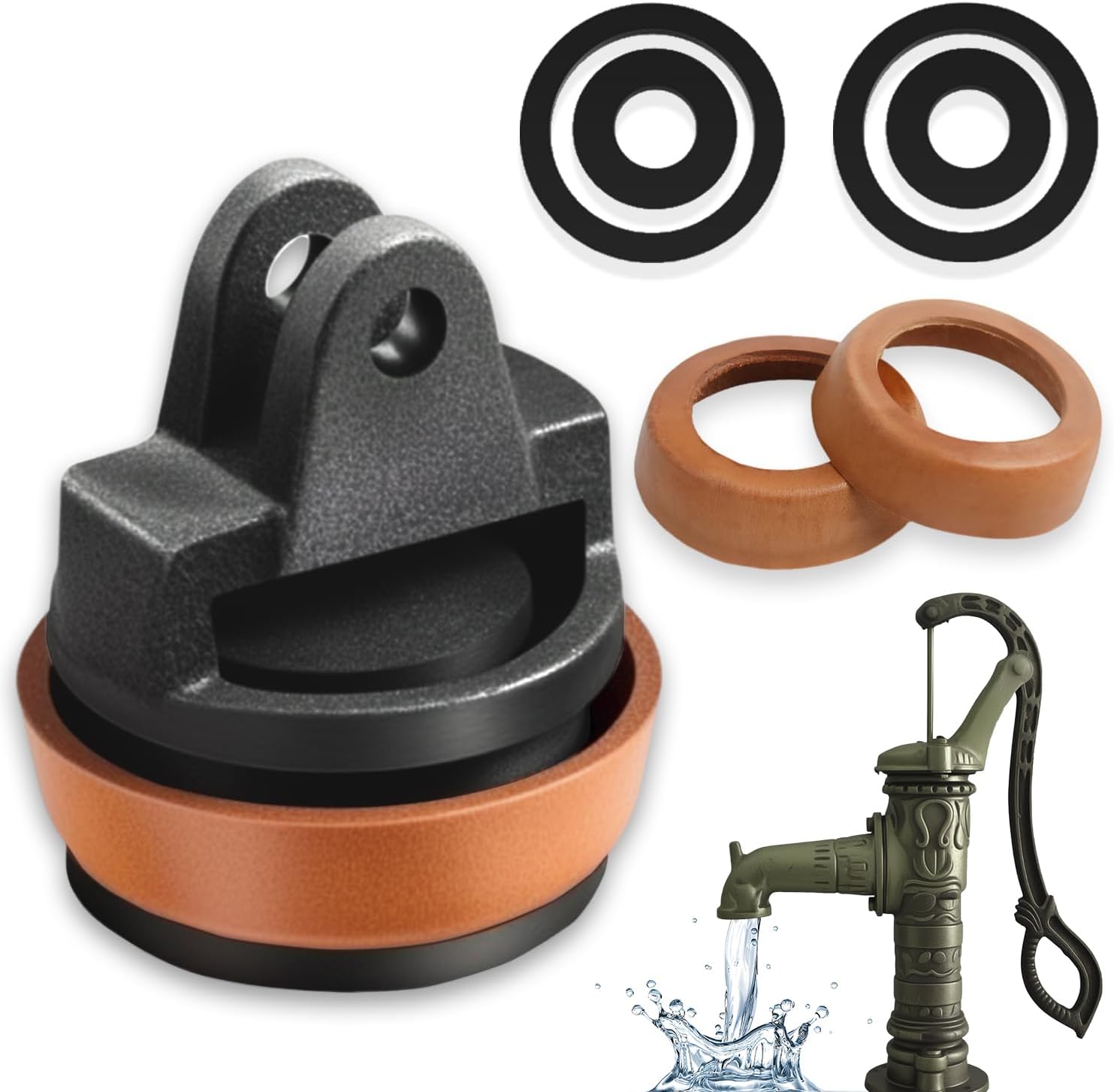 Kolben Für Armpumpe, Ersatzkolben Für Armpumpe, Unterlegscheiben- Und Kolbensatz In Kunstleder, Handpumpe Typ 75, Dichtungssätze Für Armpumpen, Kolbenmanschette