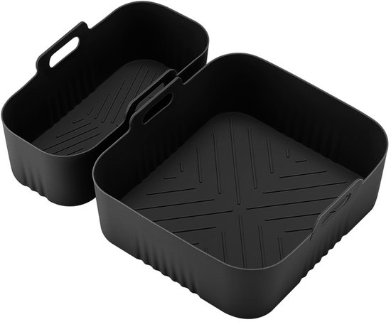 Passend Für Na350 Airfryer, Quadratische Silikon-backform, Airfryer-zubehör – Schwarz