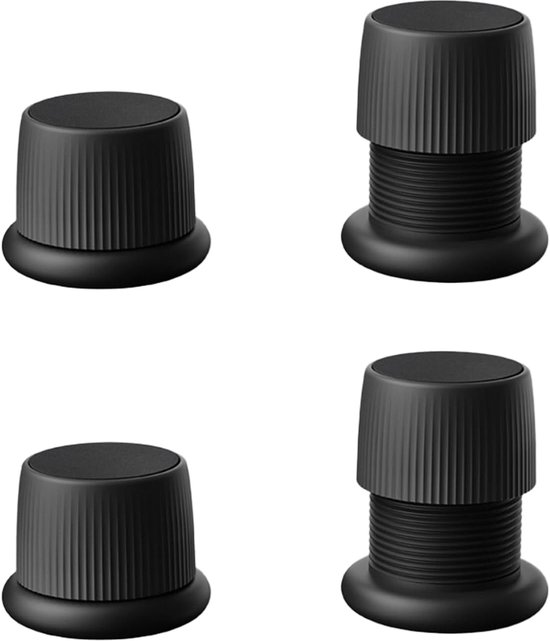 Verstellbare Möbelfüße Für Bett Und Sofa – 4er-set – Rutschfest – 4–6,5 Cm – Für Sofa, Bett, Tisch Und Stuhl – Schwarz