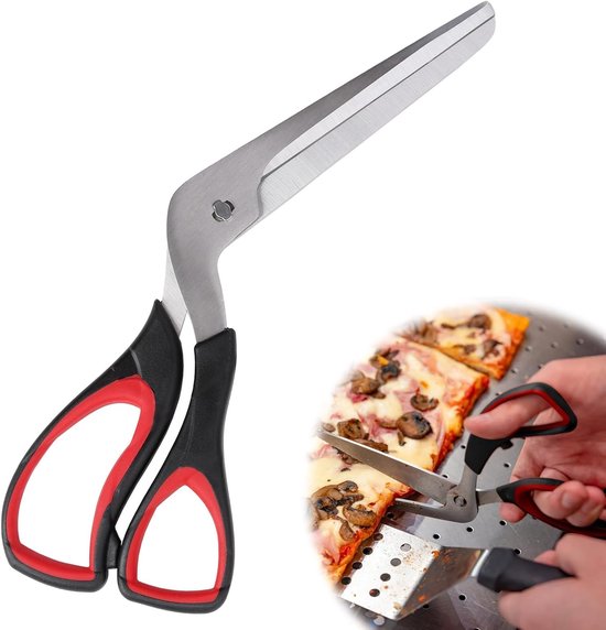 Professionelle Pizzaschere Klinge Aus Edelstahl Multifunktionaler Pizzaschneider Weicher Ergonomischer Griff Länge 27 Cm Schwarz Ideal Für Pizza