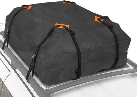 Faltbare Dachbox 425 Liter Fürs Auto – Wasserdichte Gepäckaufbewahrung Für Reisen Und Camping – Schwarz