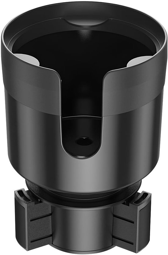 Dailygoods – Verstellbarer Getränkehalter – Multifunktionaler Getränkehalter Fürs Auto – Rutschfest – Kunststoff – Schwarz – 158 X 114 Mm