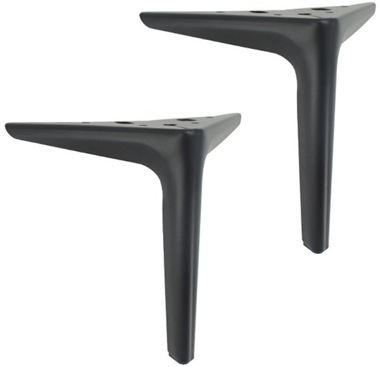 Möbelfüße – 12 Cm – 2 Stück – Geeignet Für Sideboards, Schränke, Nachttische, Sofas Usw. – Schwarz