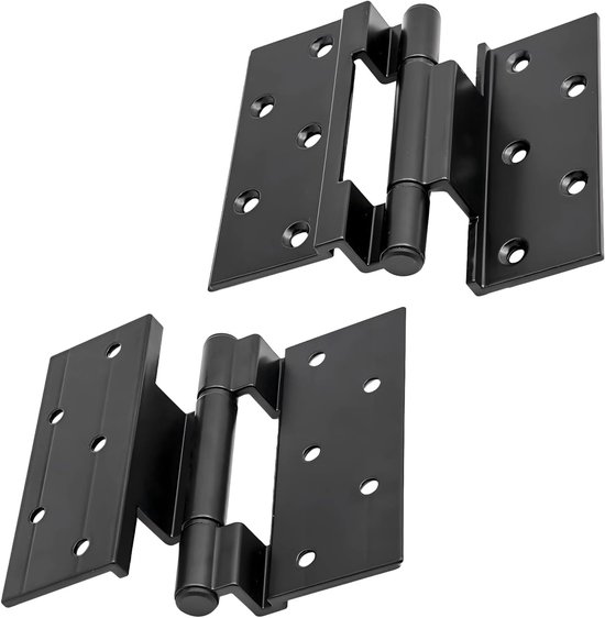 Set Mit 2 Scharnieren – Typ 50 – Geeignet Für Kipp- Und Schiebefenster Und -türen – Schwarz