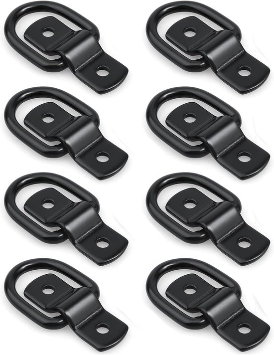 Stück Robuste Zurranker, Schwarze D-ring-anker Zur Ladungssicherung Auf Anhängern, Lkws, Wohnmobilen, Lieferwagen, Atvs, Suvs, Booten Usw.