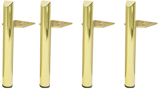 4-teiliges Set Haushaltsfüße, Badezimmerfüße, Sofafüße, Couchtischfüße, Schrankfüße, Möbelfüße-zubehör – Schwarz, 15 Cm