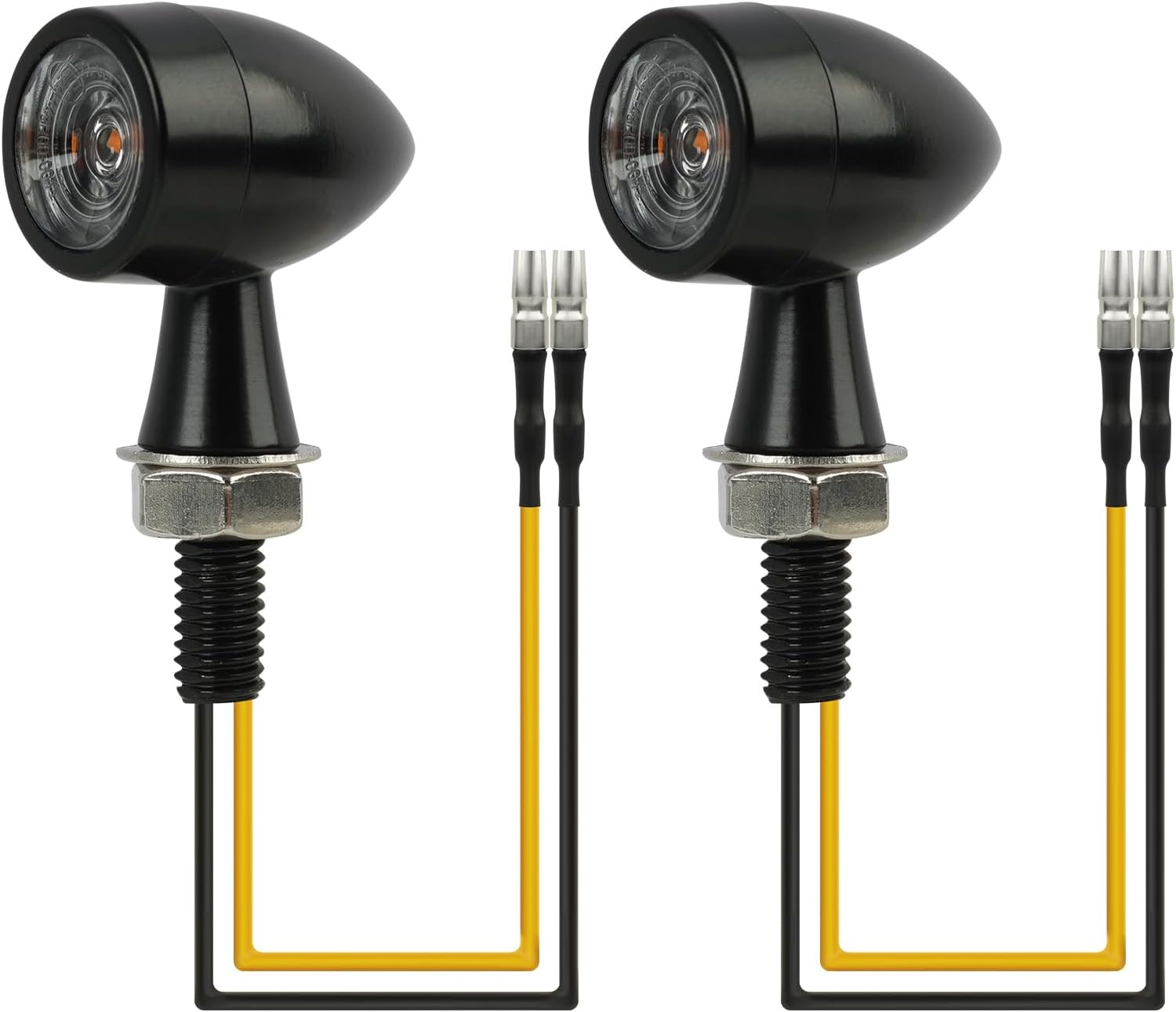Stück Mini-led-blinker Im Bullet-design Für 12-v-motorräder, Universell Einsetzbar, Aus Zinkdruckguss, Im Retro-design, Wasserdicht, Einfache Installation, Passend Für Die Meisten Motorräder