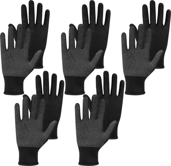 Rutschfeste Gartenhandschuhe – Schwarz – M/l