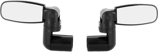 Rückspiegel-set Mit Zwei Rückspiegeln, Geeignet Für Fahrräder, Beidseitig (links Oder Rechts) Verwendbar, Mit Bruchsicherem Spiegel, Schwarz