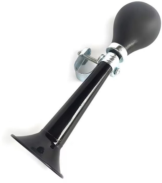 Schwarze Fahrradhupe (210 Mm) – Klassische Handklingel Für Kinderfahrräder, Robust Und Laut Genug Für Den Straßenverkehr