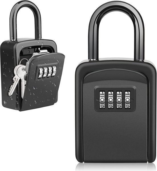 Schlüsselschrank Mit Haken Schlüsseltresor Wasserdichter Sicherer Schlüsselschrank Für Den Außenbereich Abschließbarer Schlüsseltresor Mit Für Schwarz